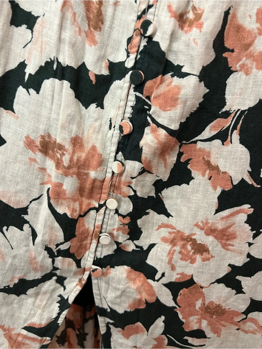 NWT Abercrombie & Fitch Green Floral Button Front Maxi Dress Medium